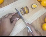 பழ ரோல்/ஆரஞ்சு இனிப்பு(fruit roll recipe in tamil) ரெசிபி ஸ்டேப் 4 புகைப்படம்