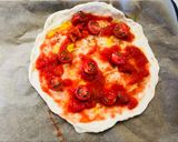 A picture of step 2 of Pizza Marinara!.