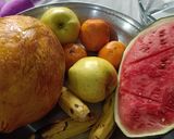 A picture of step 1 of Fruty chaat.