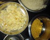A picture of step 1 of Simple khichadi.