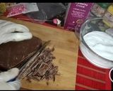 A picture of step 7 of Chocolate Tress leches Cake.