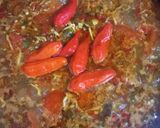 Foto langkah ke 4 dari resep Sayur Pedas Jantung Pisang Bunga Pepaya.