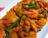 Foto langkah ke 5 dari resep Balado Udang Kentang Kacang panjang.