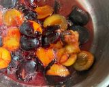 A picture of step 2 of Quick plum and vanilla compote.