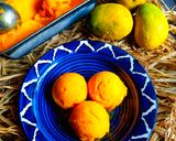 A picture of step 3 of Mango Sorbet.