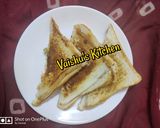 A picture of step 4 of Bombay sandwich.