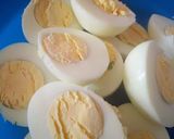 A picture of step 2 of Egg curry with royco cubes.