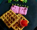 A picture of step 5 of Moong dal Corn Waffle.