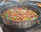 Foto del paso 4 de la receta Paella de solomillo y judías verdes