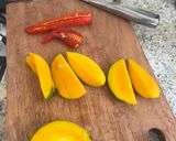 A picture of step 2 of Moist mango chili chicken 🥭 #february2027.