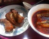 A picture of step 4 of Konkani Bombay Duck Curry.