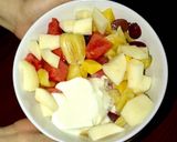 A picture of step 2 of Fruit Yogurt.