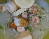 Foto langkah ke 3 dari resep Simple Steamboat kaldu udang.