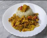A picture of step 7 of Chicken Jalfrezi.