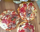 Foto langkah ke 3 dari resep Delicate mini pizza (smoked beef mushroom).