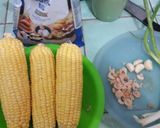 Foto langkah ke 1 dari resep Bakwan jagung ebi sambal kacang manis gurih#Indonesiamemasak🌽🍽.