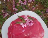 A picture of step 3 of Raisin and Coconut Cake with Floral Sauce.