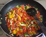 A picture of step 5 of Veg lasagna.