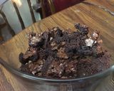 A picture of step 4 of Black Forest Trifle.