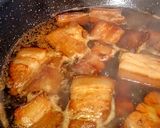 A picture of step 9 of Hong Shao Rou (Red Braised Pork).