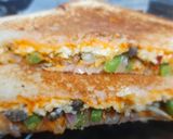 A picture of step 4 of Pizza sandwich.