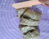 Foto langkah ke 6 dari resep Mochi Matcha isi Coklat.