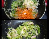 A picture of step 2 of Veg Spring Rolls.