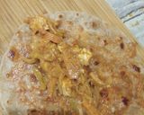 A picture of step 5 of Veg kathi Roll.