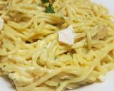 صورة لخطوة 4 من وصفة سباغيتي بالصلصة البيضاء 🍝 أكلة سريعة ولذيذة 🍗😋