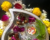 A picture of step 2 of Pan and date mukhvas.