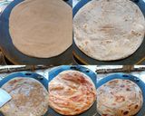 A picture of step 2 of Lachchha paratha.
