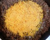 A picture of step 4 of Cheeseburger stuffed Bolillo roll.