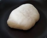 A picture of step 3 of Mochi with ground peanuts.
