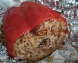 Foto del paso 8 de la receta: Pimientos rellenos de arroz y carne