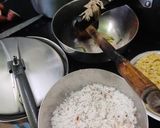 A picture of step 2 of Moong dal jaggery payesh meetha Aloo.