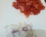 A picture of step 3 of Matoke in groundnut sauce.