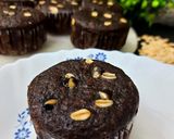 A picture of step 4 of Oatmeal Chocolat Brownie Muffin Eggless.
