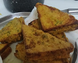 स्टफ्ड ब्रेड पकौड़ा (stuff bread pakoda recipe in Hindi) रेसिपी चरण 3 फोटो