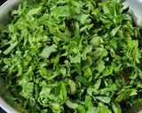 A picture of step 8 of Methi Chicken.