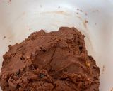 Foto langkah ke 3 dari resep Kukis Coklat Kacang Kenari.