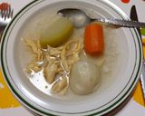 A picture of step 3 of Chicken Soup for Stomach Illness.