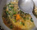 A picture of step 5 of Masala Rava idli.