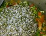 A picture of step 3 of Masala Bajra khichdi.