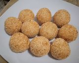 Foto langkah ke 7 dari resep Onde onde isi kacang hijau anti gagal.