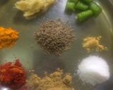 A picture of step 1 of Rajasthani special Papad ki sabzi.