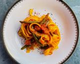 Foto del passaggio 3 della ricetta Tagliatelle ai fagiolini e pomodori