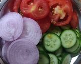 A picture of step 1 of Peanut Butter Vegetable Sandwich.