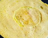 A picture of step 4 of Besan ka chilla.