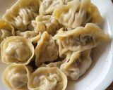 A picture of step 5 of Cilantro, Shiitake Mushroom, and Pork Dumplings.