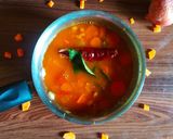A picture of step 7 of Carrot sambar.